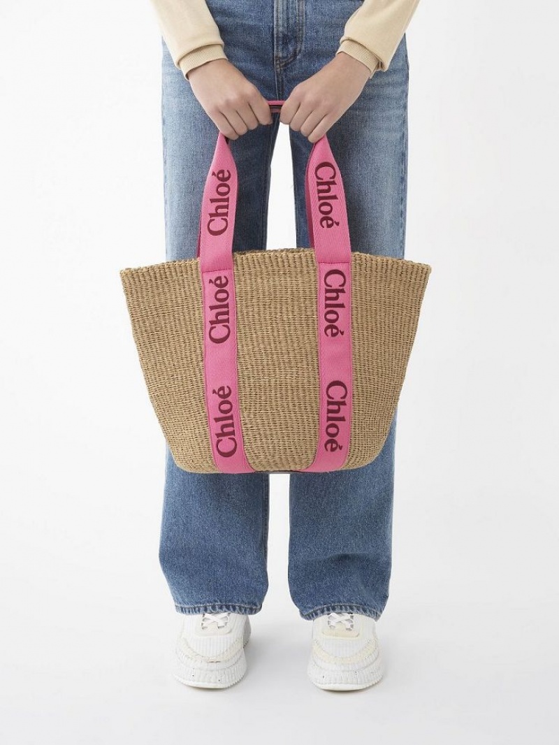 PINK - RED 1 Chloe Large Woody Baskets | CHE-SR13653