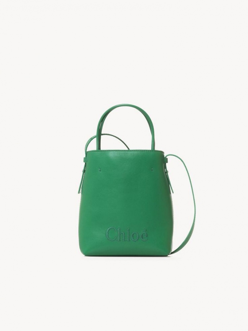 POP GREEN Chloe Sense Micro Shoulder Bags | CHE-SR13407