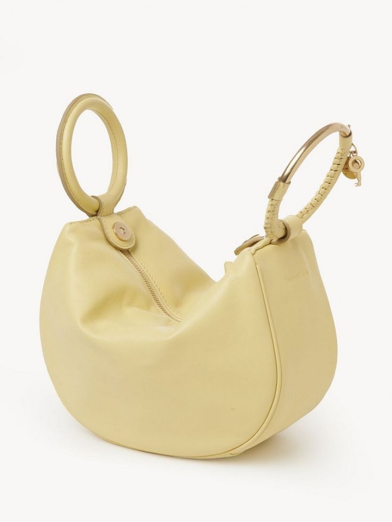 PURE YELLOW Chloe Hana Wristlet Crossbody Bags | CHE-SR14718