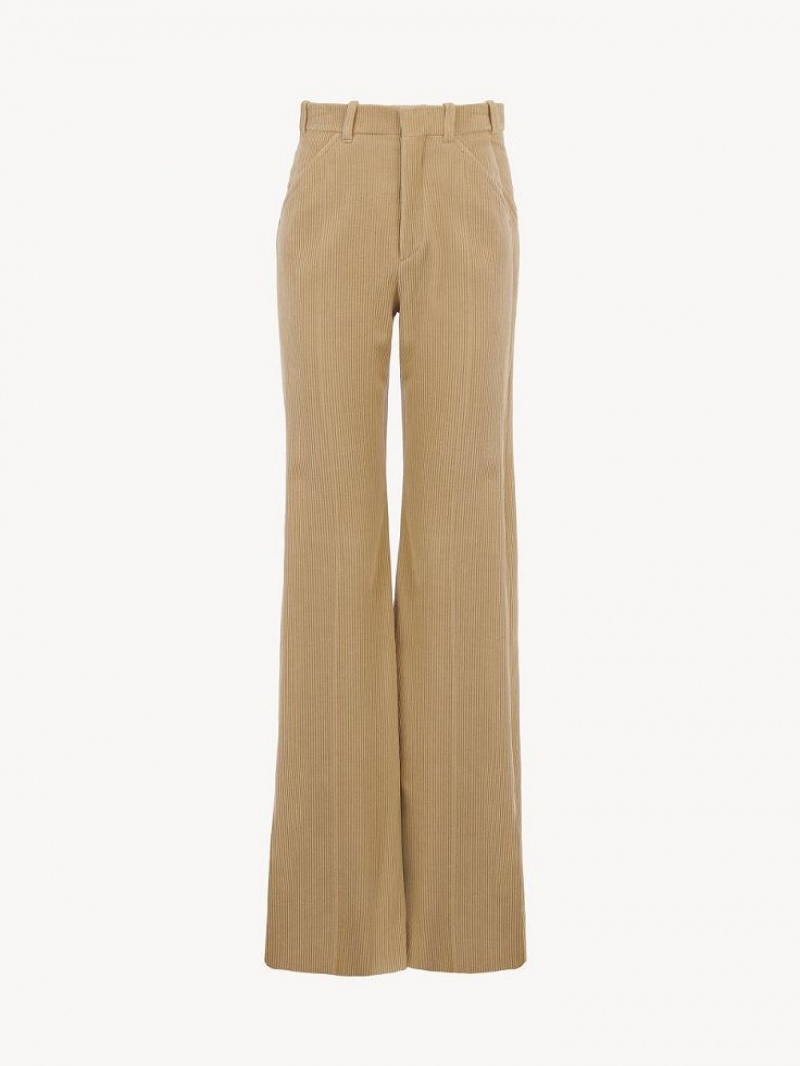 Pearl Beige Chloe Tailored Pants | CHE-SR14014