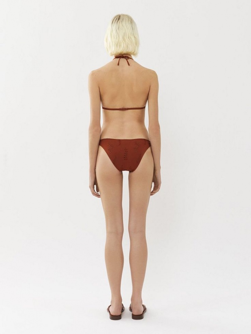 Red Ochre Chloe X Eres Peru Bikini Bottom Beachwear | CHE-SR14129