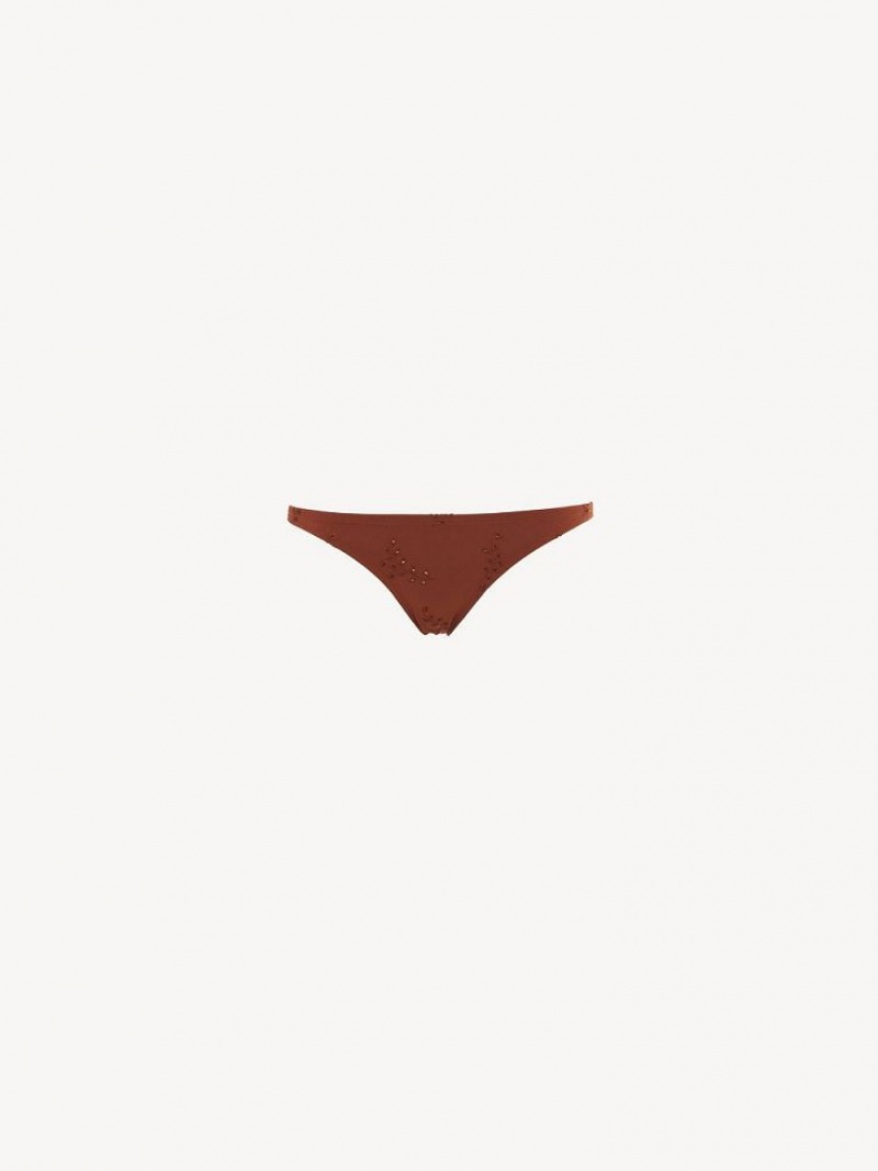 Red Ochre Chloe X Eres Peru Bikini Bottom Beachwear | CHE-SR14129