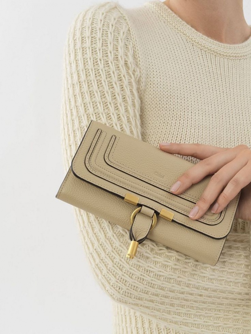 Root Beige Chloe Marcie Long Wallets | CHE-SR14305