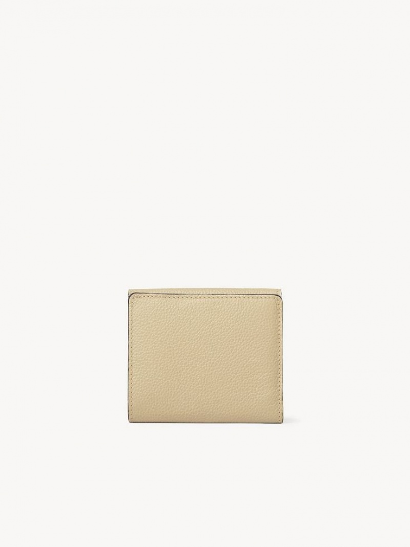 Root Beige Chloe Marcie Square Compact Wallets | CHE-SR14280