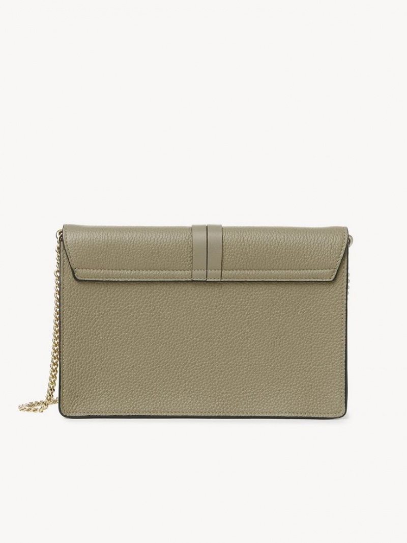 SLATE GREEN Chloe Alphabet Clutch Crossbody Bags | CHE-SR13481