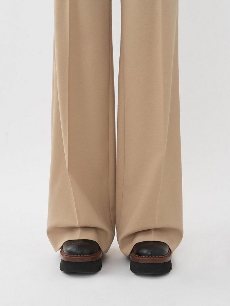 SOFT TAN Chloe Signature Straight Pants | CHE-SR13998