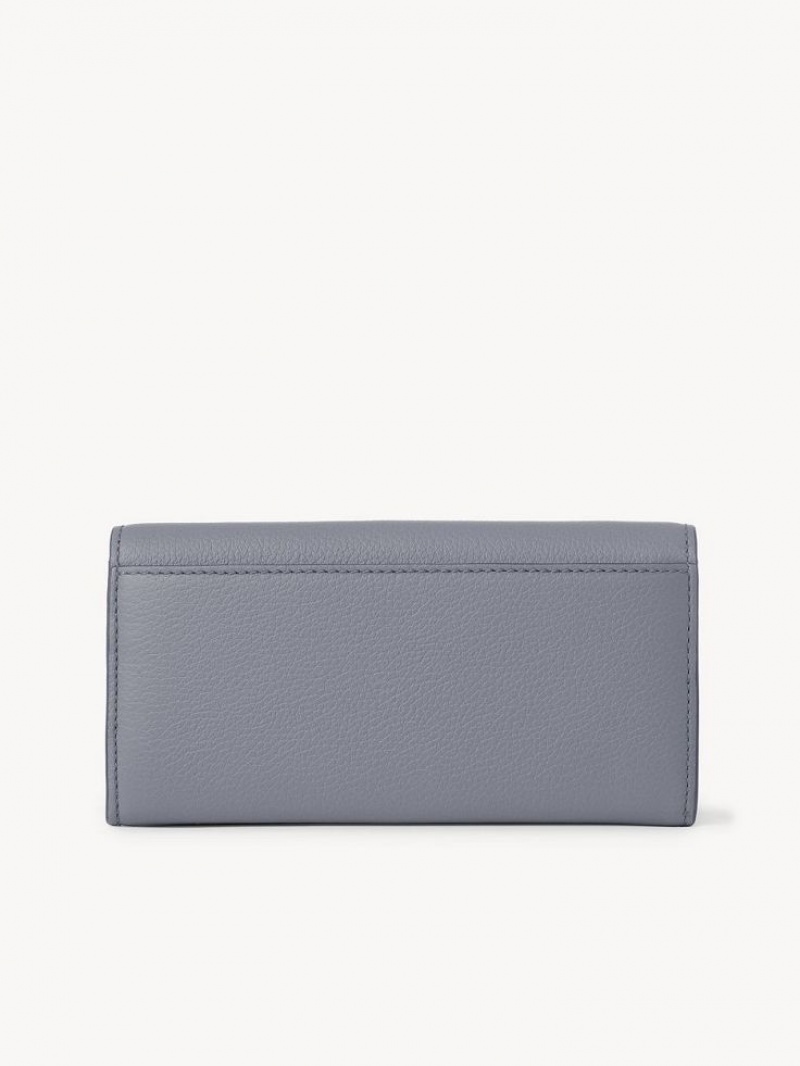 STORM BLUE Chloe Marcie With Flap Long Wallets | CHE-SR14302