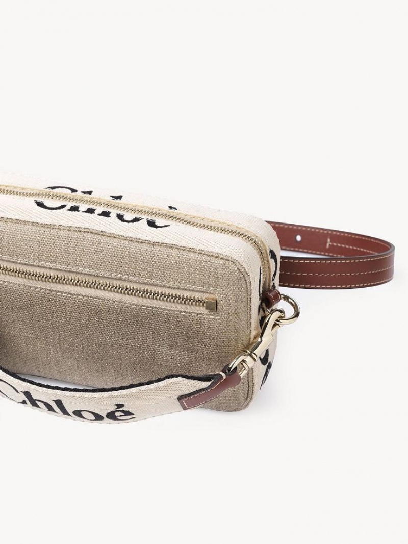 Sepia Brown Chloe Woody Belt Crossbody Bags | CHE-SR13607