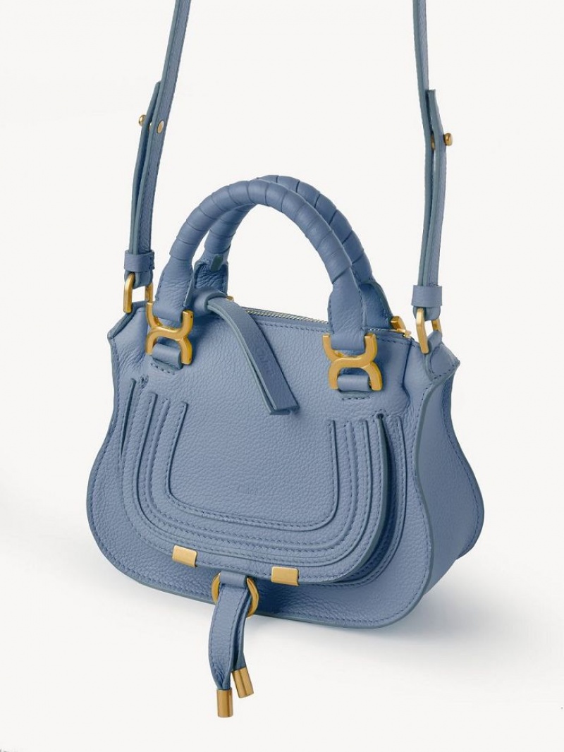 Shady Cobalt Chloe Marcie Mini Double Carry Crossbody Bags | CHE-SR13563