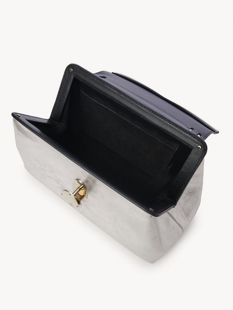 Silver Chloe Penelope Clutches | CHE-SR13754