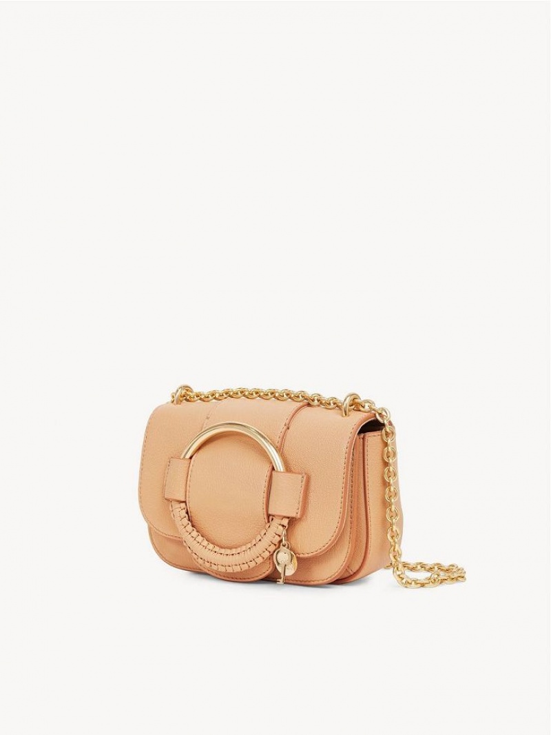 Smooth Tan Chloe Hana Chain Shoulder Bags | CHE-SR14590