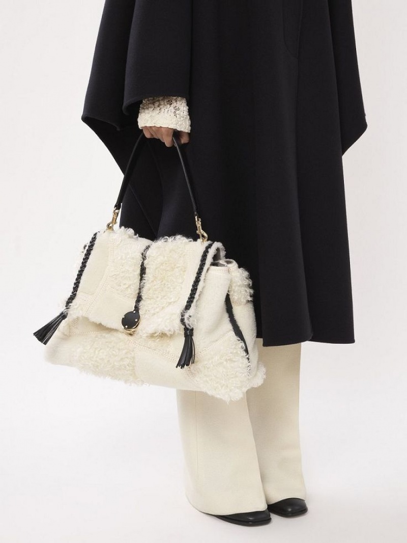 Snow White Chloe Penelope Large Soft Shoulder Bags | CHE-SR13442