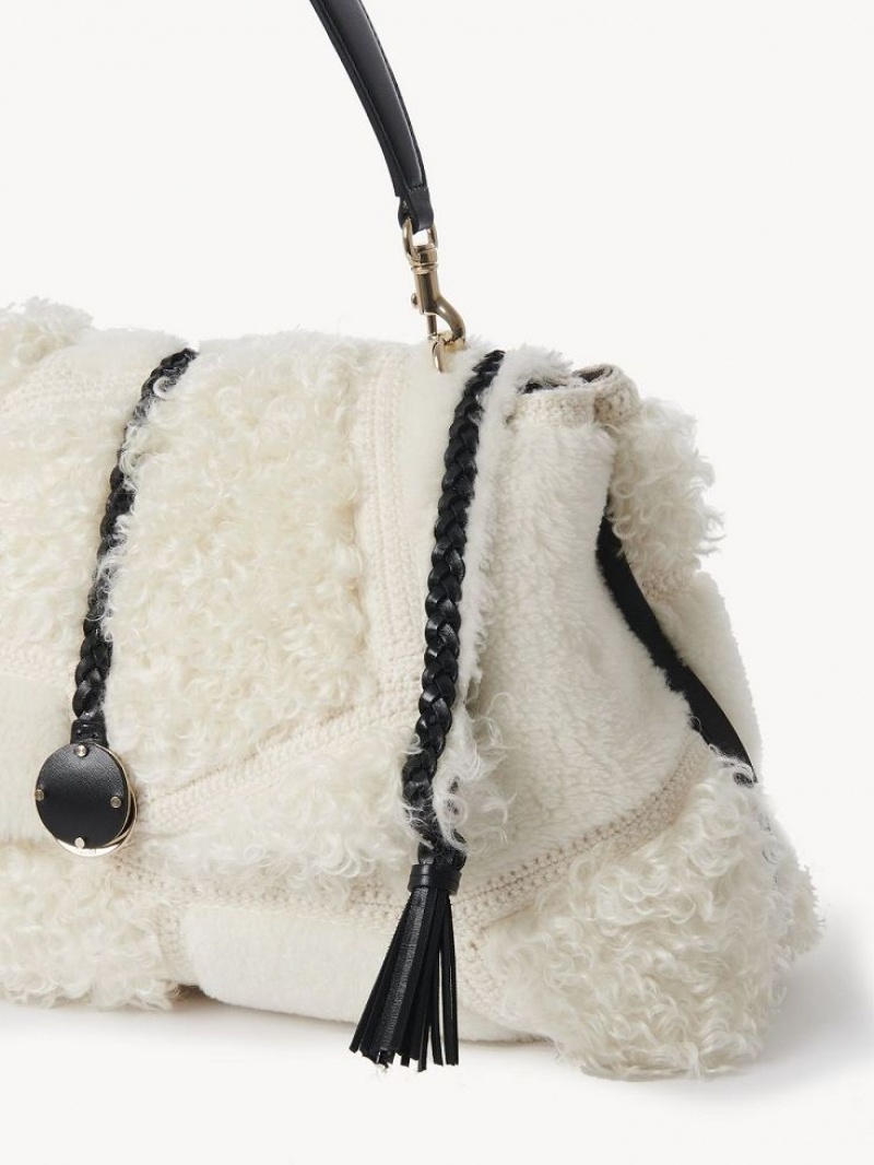 Snow White Chloe Penelope Large Soft Shoulder Bags | CHE-SR13442