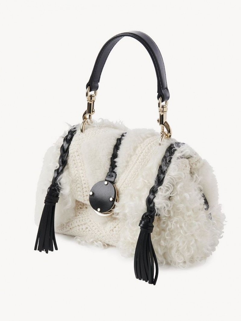 Snow White Chloe Penelope Mini Soft Shoulder Bags | CHE-SR13441