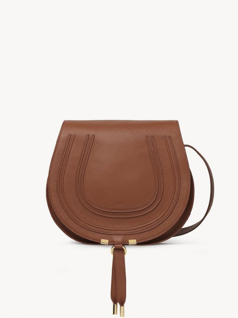 Tan Chloe Marcie Medium Crossbody Bags | CHE-SR13508