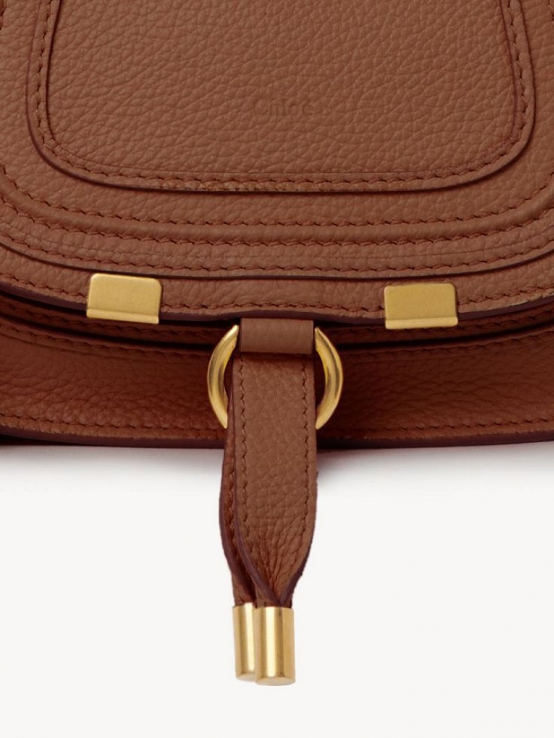 Tan Chloe Marcie Mini Double Carry Crossbody Bags | CHE-SR13555