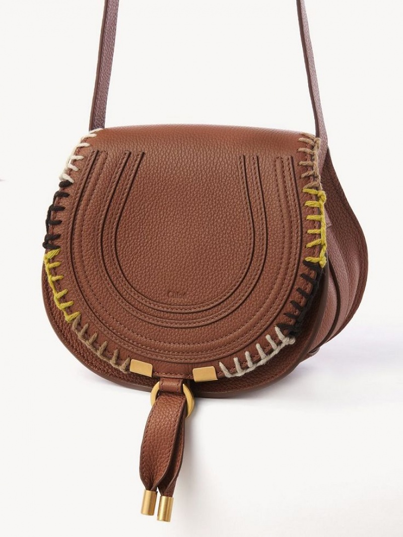 Tan Chloe Marcie Small Saddle Mini Bags | CHE-SR13664