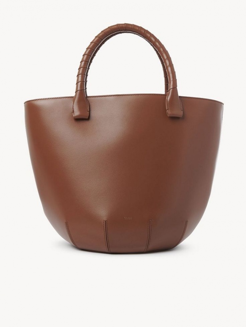 Tan Chloe Sabia Hamper Tote Bags | CHE-SR13370