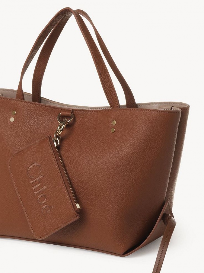 Tan Chloe Sense Small East-west Shoulder Bags | CHE-SR13422