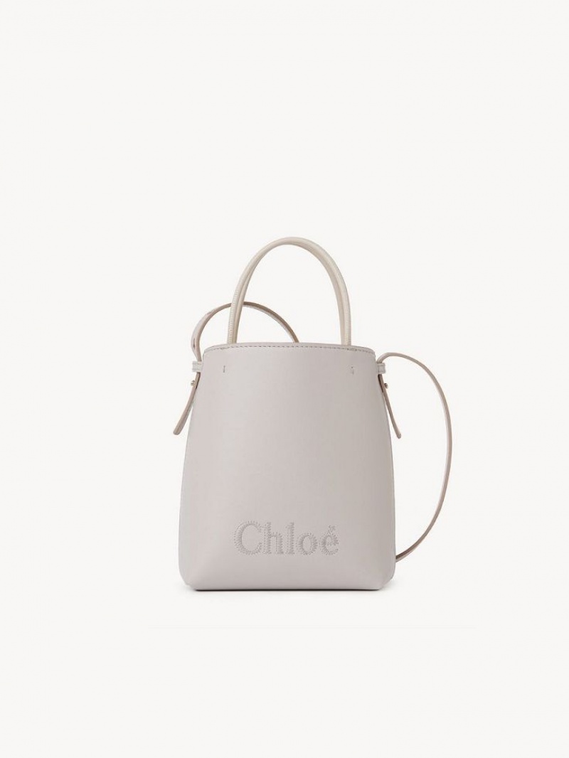 WILD GREY Chloe Sense Tote Mini Bags | CHE-SR13734