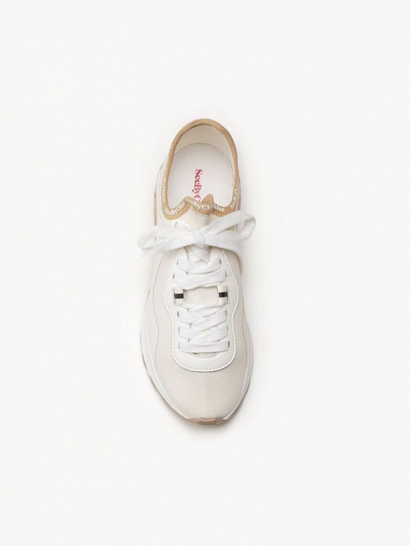 White Chloe Brett Sneakers | CHE-SR14856