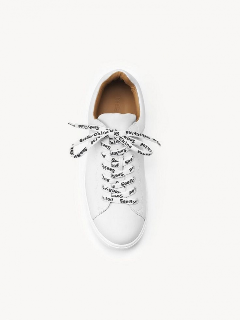 White Chloe Essie Sneakers | CHE-SR14850