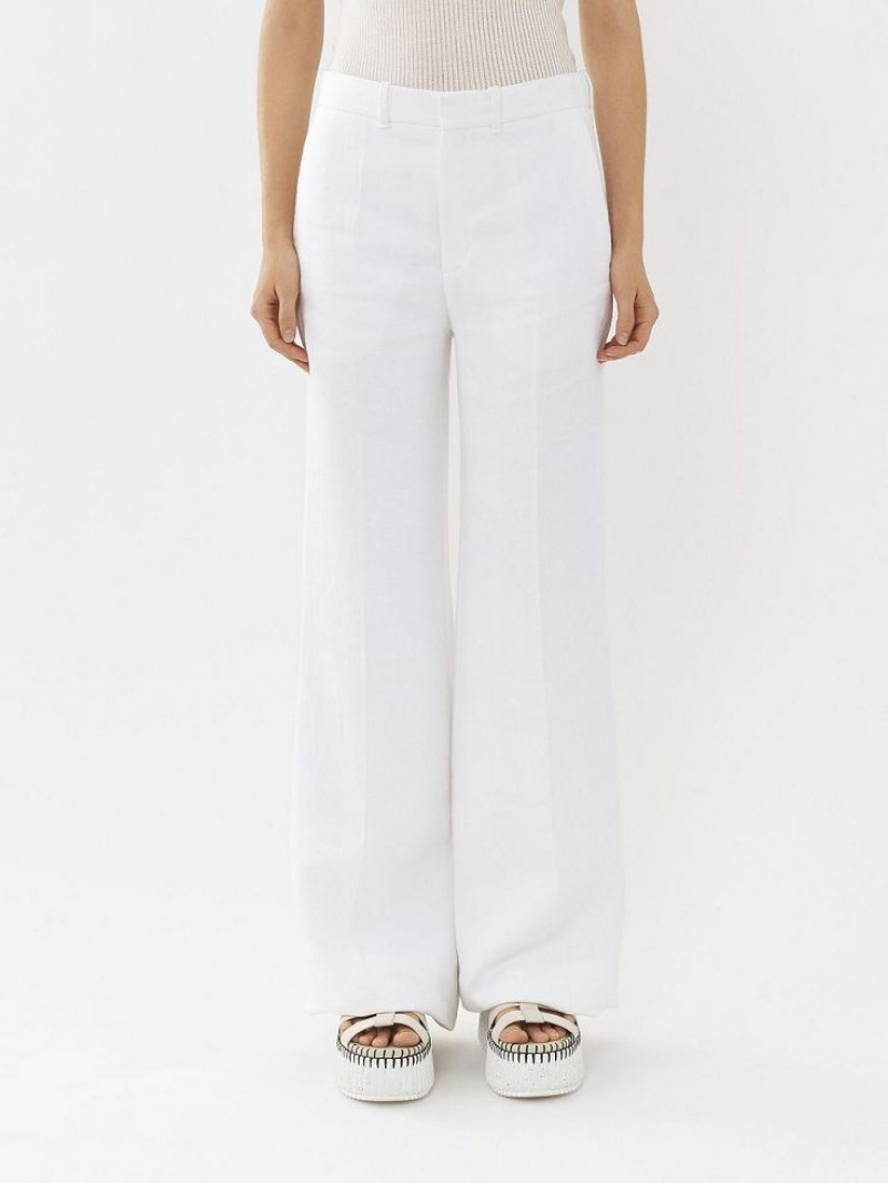 White Chloe Flared Suiting | CHE-SR14059