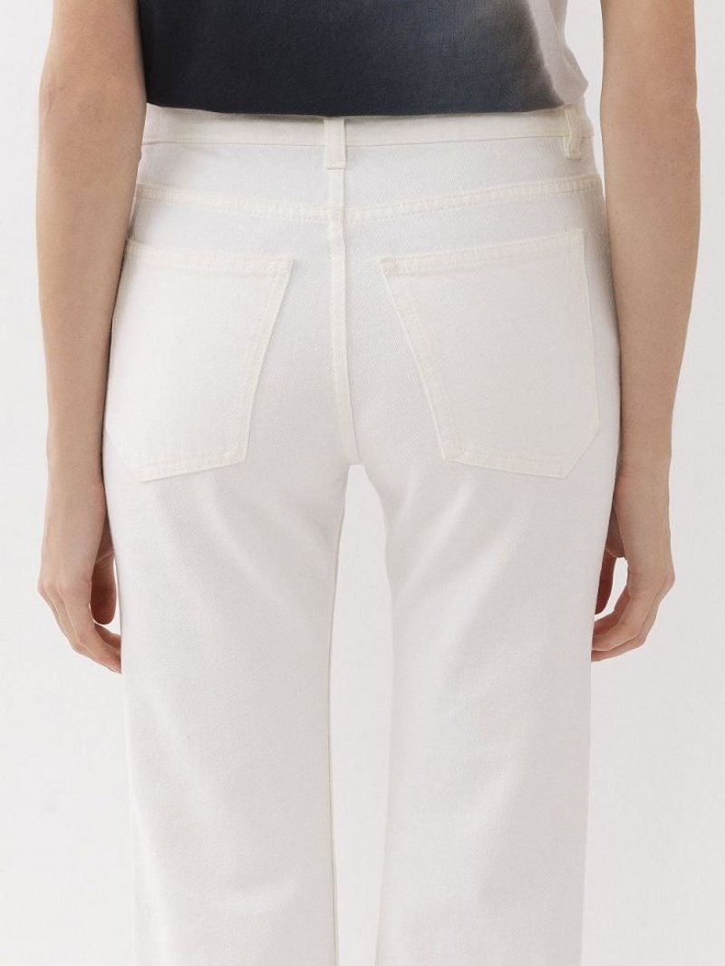 White Chloe Fuego Cropped Bootcut Jeans | CHE-SR13997