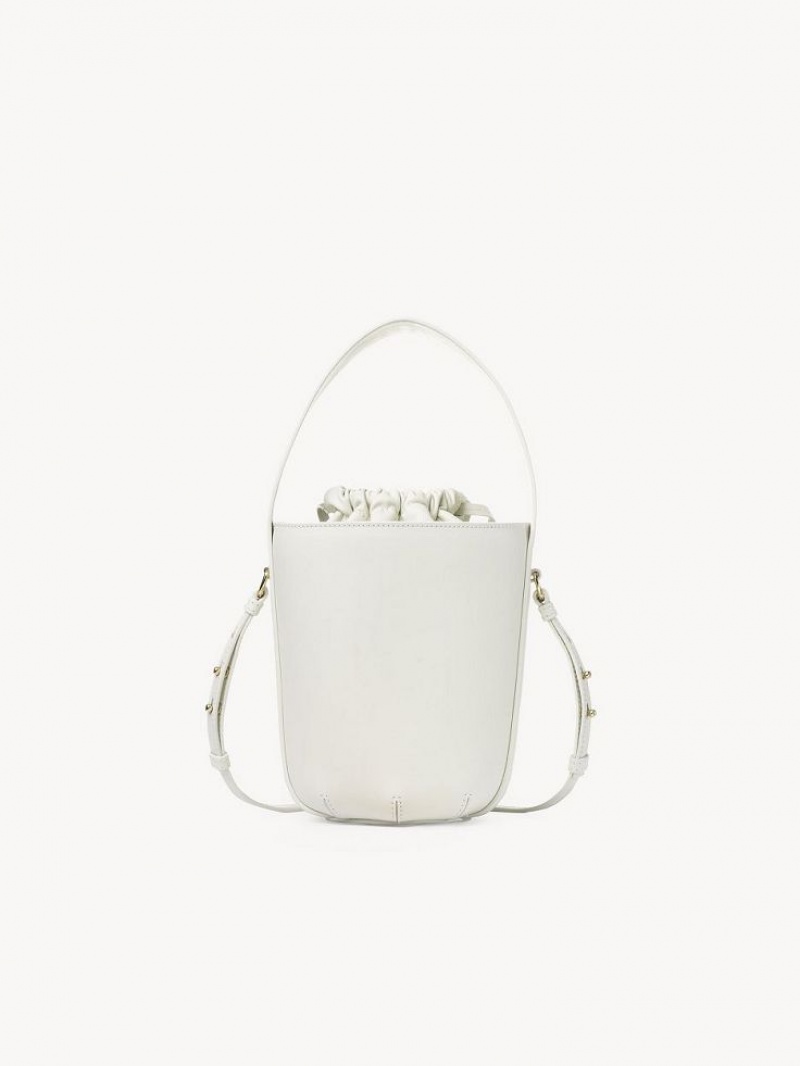 White Chloe Sense Bucket Mini Bags | CHE-SR13677