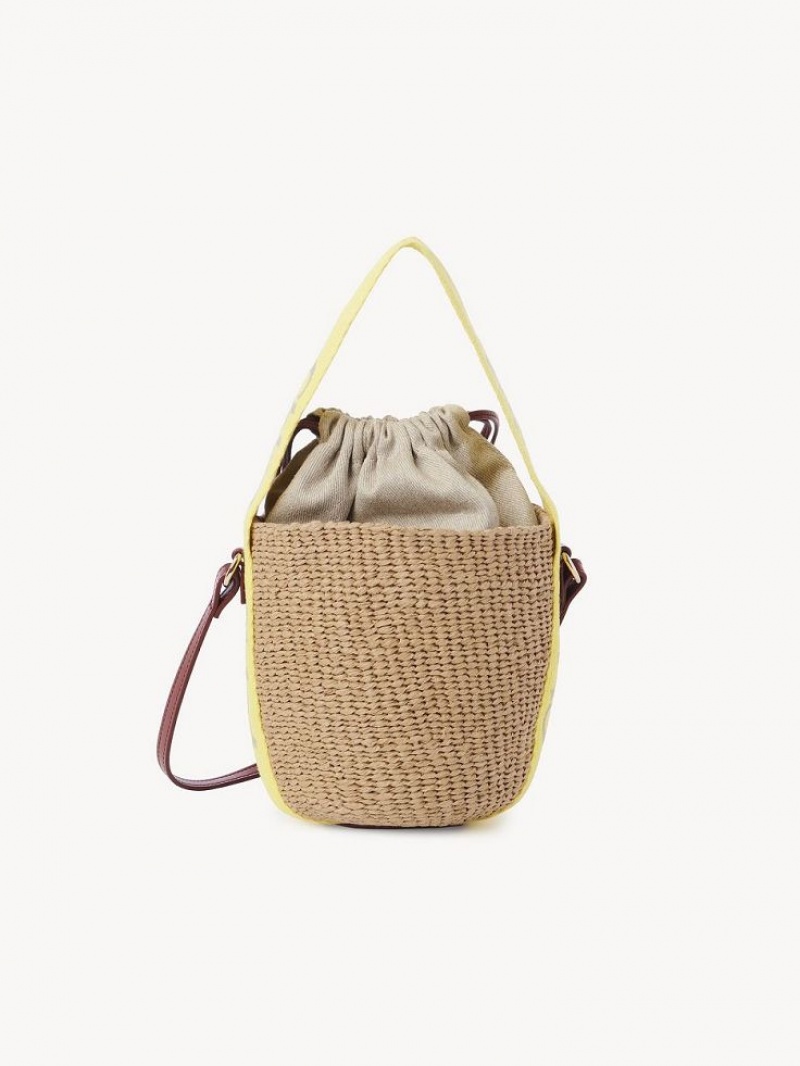 YELLOW - BEIGE 1 Chloe Small Woody Baskets | CHE-SR13644